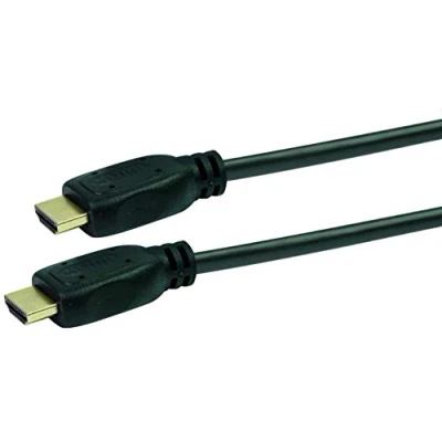 Obrázek SCHWAIGER HDM0130 053 High Speed HDMI kabel s ethernetem 1,3 m konektor &gt; Ultra HD, 4K, 3D 1080p rozlišení 18 Gbit/s přenos dat černý