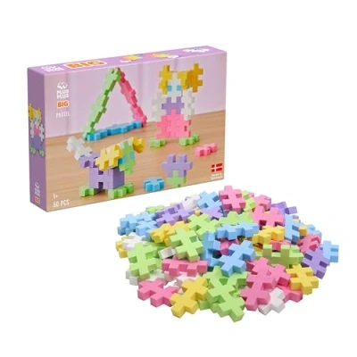 Obrázek Plus 9603273 pcs. Geniales Konstruktionsspielzeug, Open Play Big Pastel Mix, Bausteine Set, 50 Teile, Gemischt, 1 Stück (1er Pack)