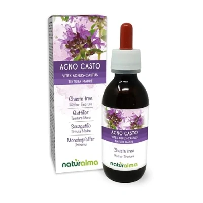 Obrázek Mnišský pepř (Vitex agnus castus) ovoce tinktura bez alkoholu Naturalma tekutý extrakt kapky 120 ml doplněk stravy Veganský