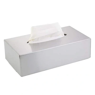 Obrázek Axentia Box na kapesníky s montáží stěnu, 8dílná sada z ušlechtilé oceli ve stříbrné barvě, velikost: 26 x 74 8,5 cm, 116941