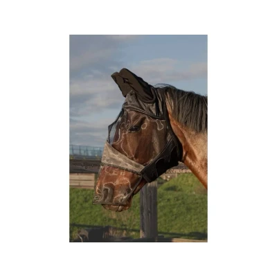 Obrázek Harry&#039;s Horse Mesh fly mask Flyshield with nose protection
