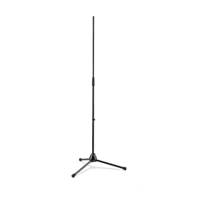 Obrázek K&amp;M stativ pro mikrofon 201A/2 černý samostatný s velkým okruhem 90 160,5 cm vysouvací, 3/8&quot; závitová přípojka