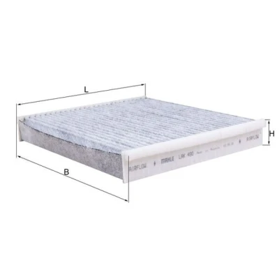 Obrázek Filtr, vnitřní vzduch KNECHT LAK 490