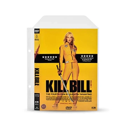 Obrázek 3 litrová pouzdra na DVD s kroužkovou vazbou, otvory pro uložení filmů 100 kusů praktické pořadače místem Cover 10282