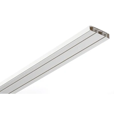 Obrázek Gardinia Závěsné lišty Set 2 barrel, plast, bílý, (120 x 3,75 1,5 cm) 3