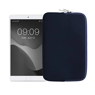 Obrázek kwmobile pouzdro na tablet kompatibilní s 8&quot; 8,4&quot; tabletem univerzální neoprenové Cover Case ochranné Sleeve v tmavě modré barvě