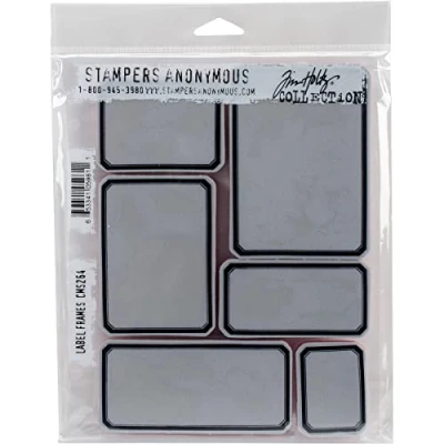 Obrázek Stampers Anonymous CMS Set THoltz Tim Holtz Haftstempel, 17,8 x 21,6 cm, Etikettenrahmen, Sonstige, Mehrfarbig, 0.63x19.05x24.51 cm