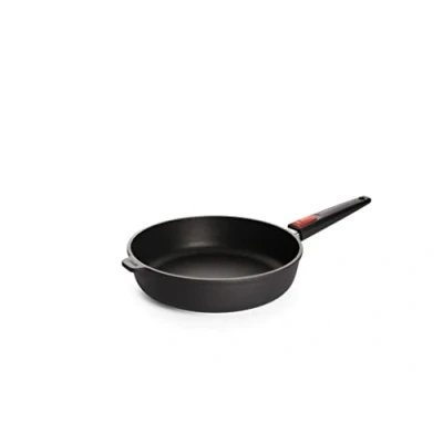 Obrázek Woll Nowo Titanium Pánev s vysokým okrajem, Ø 28 cm, výška 7 odnímatelnou rukojetí vhodné pro keramiku, plyn, elektrické, halogen není vhodná indukci, hliníková litá pánev, do