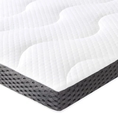 Obrázek Amazon Basics Matrace Topper 90 x 200 cm, výška 7 cm gelový pěnový potah na matraci, bílý