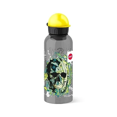 Obrázek Emsa Dětská nápojová láhev , 600 ml, bezpečnostní uzávěr, Teens Skull, Tritan, 518131