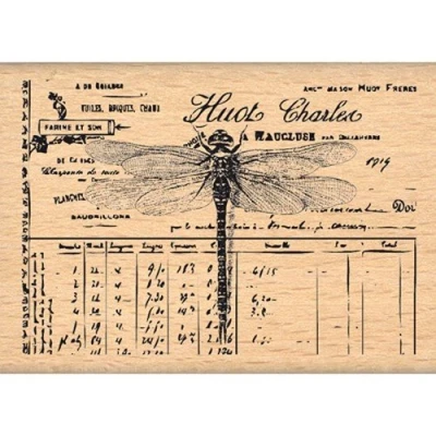 Obrázek Florilèges Design FE213009 razítko Scrapbooking malé Zelenavá Béžová 5 x 7 2,5 cm