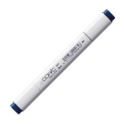 Obrázek COPIC Classic Marker typ B 37, Antwerp Blue, profesionální popisovač rozvržení, se širokou a jemnou špičkou