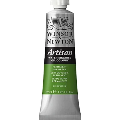 Obrázek Winsor &amp; Newton 1514503 Artisan olejová barva s vodou mísitelná, vysoká koncentrace pigmentu, dobrá krycí schopnost a světlostálost tuba 37 ml, permanentní šťáva zelená