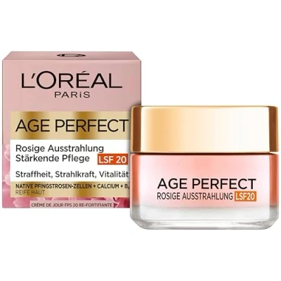Obrázek L&#039;Oréal Paris Denní péče, Age Perfect Golden Age, péče o obličej Anti Aging, zpevnění a lesk, pro zralou slabou pleť, LSF 20, s extraktem z pivoňky, 50 ml