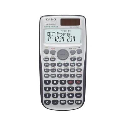 Obrázek Casio FX 3650P II programovatelný počítač s 279 funkcemi, 2řádkový displej, baterie/solární článek
