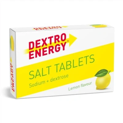 Obrázek DEXTRO ENERGY Salt TABLETS LEMON + NATRIUM 54 g, 30 tablet tablety z hroznového cukru pro rychlé sacharidy zásobování energií, doplněk při cvičení
