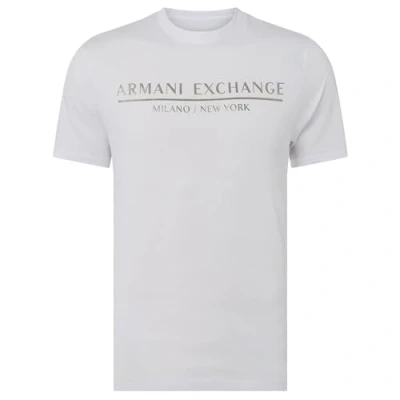 Obrázek ARMANI EXCHANGE T Shirt Herren 6HZTLI ZJ9AZ, Kurzarm, Rundhalsausschnitt, Weiß, Large