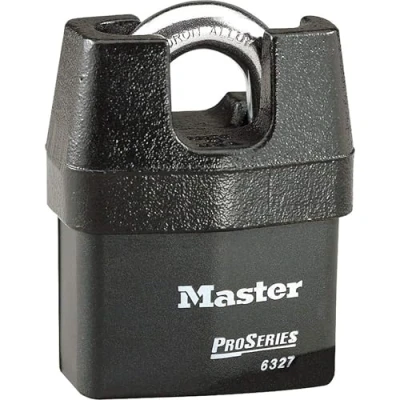 Obrázek MASTER LOCK Vysoce zabezpečený proti povětrnostním vlivům Padlock [uzavřený třmen] [klíč] [venkovní prostory] [CEN Insurance Approvedance] 6327EURD pro přepravu a průmyslové použití