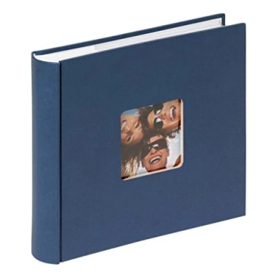 Obrázek walther design Fotoalbum modré 200 fotografií 10 x 15 cm album na poznámky s vyraženým krytem, Fun ME 110 L