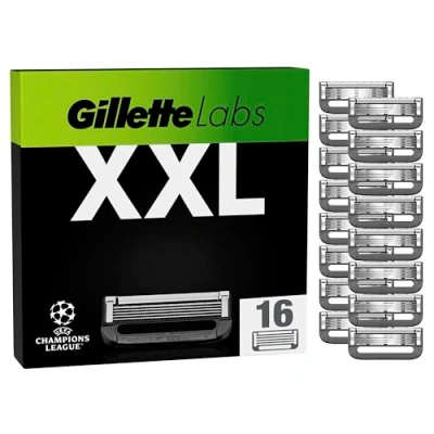 Obrázek Gillette Labs Rasierklingen für Männer, 16 Original Ersatzklingen, Klingen Herren Kompatibel mit allen GilletteLabs Rasierern (inkl.Heated Razor)