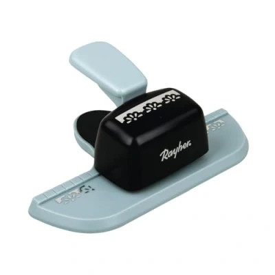 Obrázek Rayher Hobby 89757000 razička na bordury, velikost motivu Daisys, 4,5 cm, vhodné pro papír/karton do 200 g/m², černá