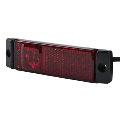 Obrázek HELLA Omezovací světlo LED osvětlení přívěsu 12 V nástavba/šroubové připojení SAE/ADR/GGVS Barva světelných oken: červená kabel: 500 mm vzadu 2TM 008 645 931
