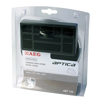 Obrázek AEG AEF136 sada filtrů pro bezsáčkový vysavač (1 filtr motoru, 1 hygienický filtr, čistý vzduch, anti zápach, ideální majitele domácích zvířat, přesný, Hepa Aptica TT &amp; Vampyr T10,
