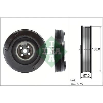 Obrázek INA 544 0002 10 řemenový kotouč, klikový hřídel