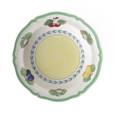 Obrázek Villeroy &amp; Boch French Garden polévkový talíř bílý/barevný, vhodný do myčky nádobí, mikrovlnné trouby, talíř, jídelní mísa na polévku, prémiový porcelán