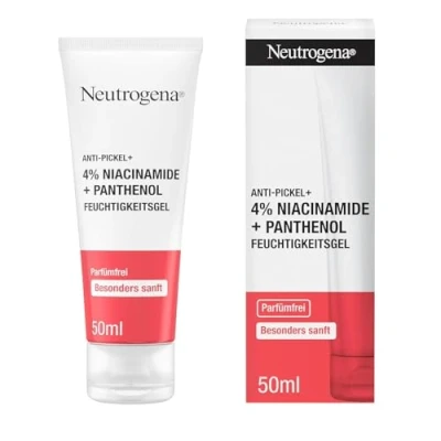 Obrázek Neutrogena Anti Pickel+ hydratační gel 4% niacinamide + Panthenol (50ml) neparfémovaný pro šetrnou péči o problematickou pleť