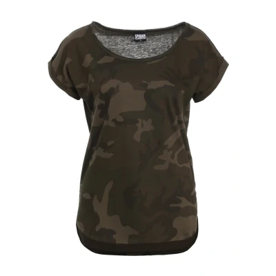 Obrázek Urban Classics CAMO Triko s potiskem, Ženy, Velikost: Small, Olive