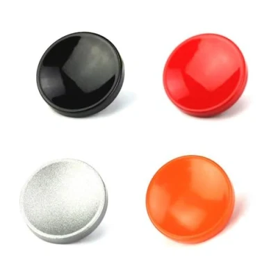 Obrázek JJC SRB Metall Weichen Sharp Auslöseknopf für Leica Fujifilm/Canon/Nikon/Sony/Ricoh (4 x Konkave Kit Hellrot/Orange/Schwarz/Silber)