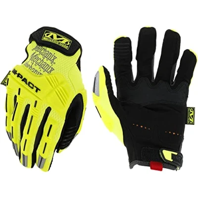 Obrázek Mechanix Wear: Hi Viz M Pact pracovní rukavice dotykové, ochrana proti nárazu, absorbují vibrace (X Large, fluorescenční žlutá)