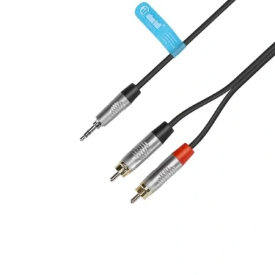 Obrázek Adam Hall Cables 4 STAR YWCC 0600 Y kabel REAN 2 x Cinch na mini jack TRS 6 m