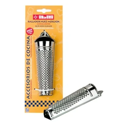 Obrázek IBILI 750600 struhadlo na muškátový oříšek 13,5 cm z ušlechtilé oceli, stříbro, x 6 3