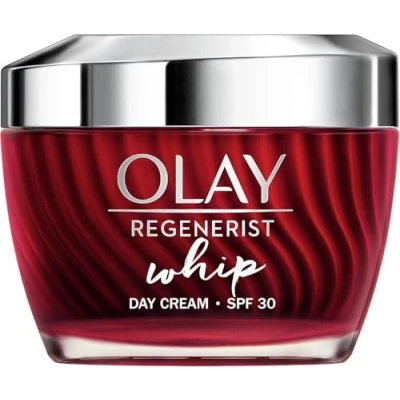 Obrázek Olay Regenerist Whip Crema Facial De Día Ligera Con SPF 30 Y Acabado Mate, Vitamina B3 &amp; Niacinamida, Hidrata Durante 24H, 50ml