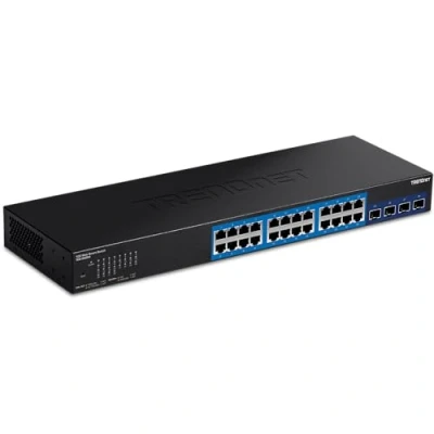 Obrázek TRENDnet TEG 30284 28 Port Web Smart Switch s 24 gigabitovými porty a 4 x 10G SFP+ sloty