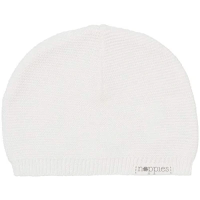 Obrázek Noppies Unisex Baby U Hat Knit Rosita Beanie čepice, bílá (White C001)