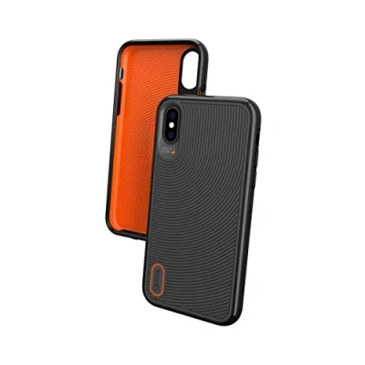 Obrázek Gear4 Tvrdá skořepina Battersea s vylepšenou ochranou proti nárazům, ochrana D3O, zadní strany ze skla, štíhlý, robustní design pro iPhone X černý, 29888