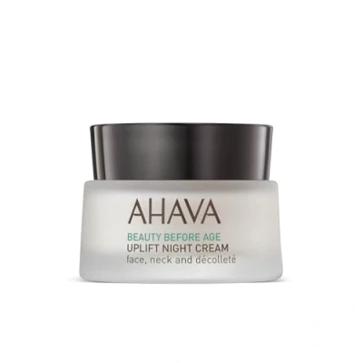 Obrázek AHAVA Noční krém Uplift bohatý pro napnutí a pevnost, proti stárnutí hlubokým vráskám, s osmoterem, Tripeptid 38 &amp; bambucké máslo, 1,7 fl.oz