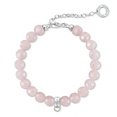 Obrázek Thomas Sabo X0227 034 9 L18,5v quarz Charm náramek s délkou 16 cm + 4 prodloužení, růžový, Mincovní stříbro, Quartz