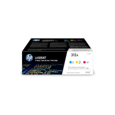 Obrázek HP 312A 3dílné balení (CF440AM) modrá/červená/žlutá originální toner Pro Color Laserjet MFP M476