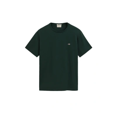 Obrázek GANT REG Shield Jednoduché tričko, Muži, Velikost: 3XL, Tartan green