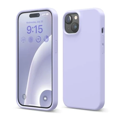 Obrázek elago Tekuté silikonové pouzdro kompatibilní s iPhone 15, prémiové na mobil, ochranné celé tělo [4vrstvá struktura odolná proti nárazů], měkká podšívka z mikrovlákna