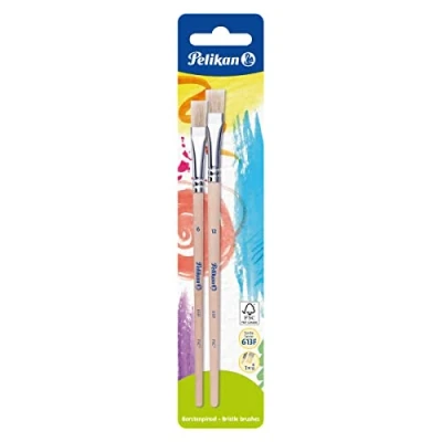 Obrázek Pelikan 720383 Štětec na štětiny druh 613F, velikost: 6 a 12, 2 kusy