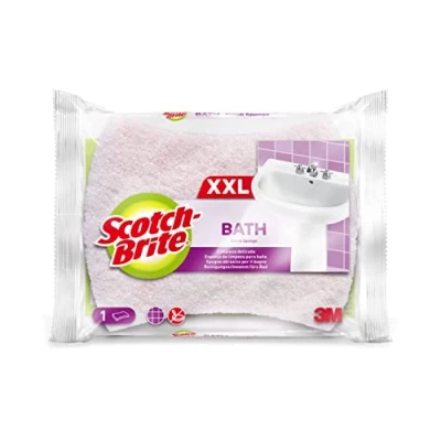 Obrázek Scotch Brite Čisticí houba Bath XXL do koupelny, 1 kus v balení k čištění citlivých povrchů koupelně