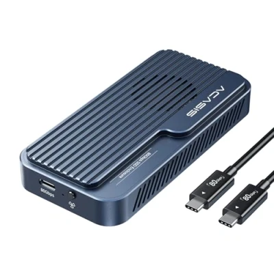Obrázek ACASIS 80Gbps M.2 Nvme SSD Enclosure, with Cooling Fan, Enclosure Compatible Thunderbolt5/USB4 V2. 0, MacBook PRO M4/M4 and M4 Max, Mac mini (TBU 501 EU)
