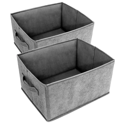Obrázek AiQInu organizér do zásuvek, šatníku, 2 kusy, skládací látka, PE tvrdá deska, spodní prádlo, úložný box, na ponožky, podprsenky, kravaty, šály