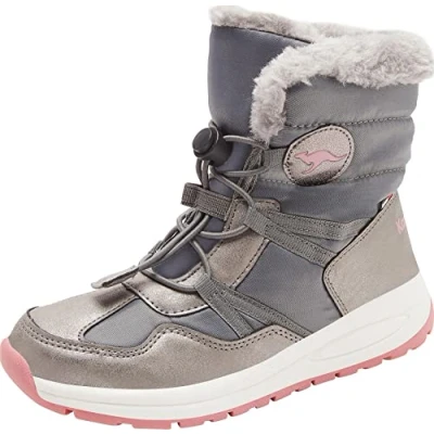 Obrázek KangaROOS Mädchen K pe Ski Rtx Stiefel, Steel Grey Dusty Rose, 32 EU