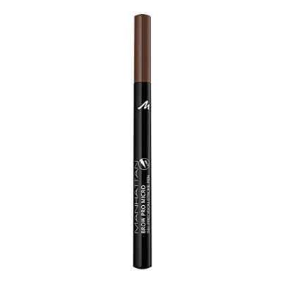 Obrázek Manhattan Brow pro Micro Pen tužka na obočí, v barvě 002 Soft Brown, tekutý obočí s ultra přesnou špičkou 0,2 mm, přirozený vzhled